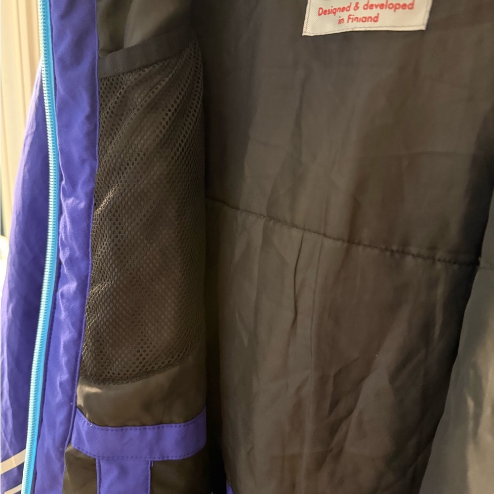 Blue-violet Reima Tec Ski Jacket, boy/girl 13-14 Years - Picture 3 of 10